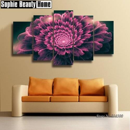 Full DIY 5D Diamond Painting Cross Stitch Purple Flower Diamond Embroidery Pattern Rhinestones Diamond Mosaic Home Decor 062402