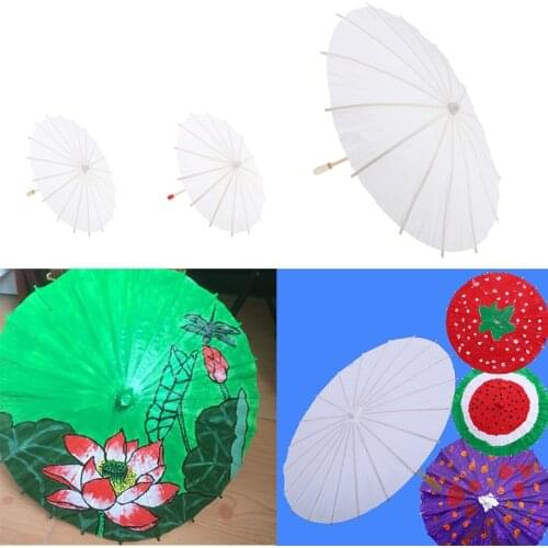 Party Supplies Mini Paper Parasol Umbrellas Blank Paper Umbrellas DIY Creative Craft Umbrella Graffiti Kids Toys