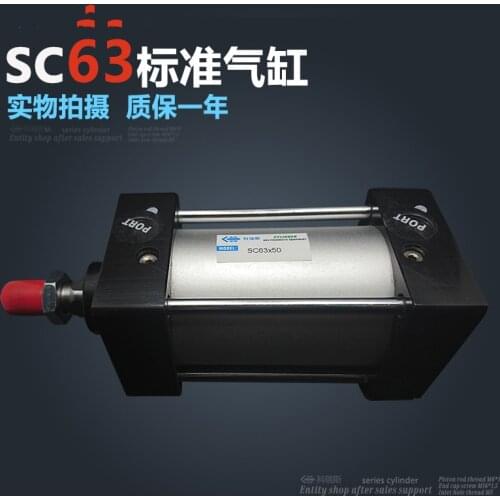 SC63*100 63mm Bore 100mm Stroke SC63X100 SC Series Single Rod Standard Pneumatic Air Cylinder SC63-100