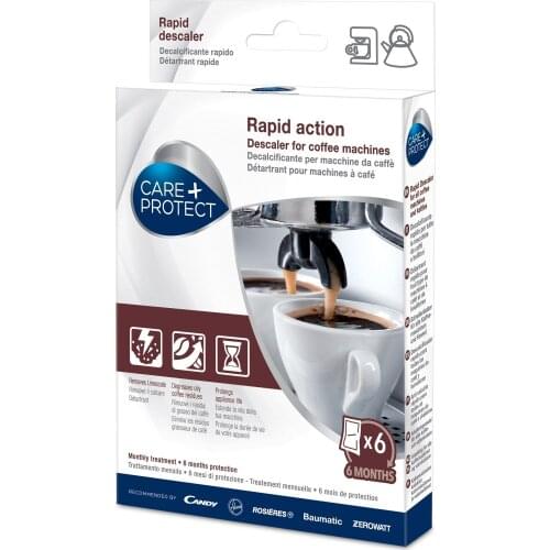 Universal Coffee Machine and Kettle Descaling Remover Fast-acting Care + Protect 6 Packs 20 gr