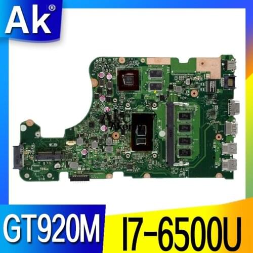 X555UJ Laptop Motherboard For Asus X555UJ X555UF X555UQ X555UB X555U F555U A555U K555U GT920M I7-6500U original Mainboard
