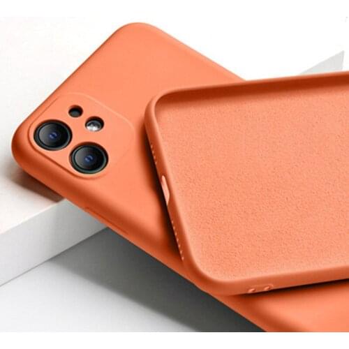 For iPhone11 liquid silicone case for iPhone11 protective cover all-inclusive cover candy solid color material soft shell