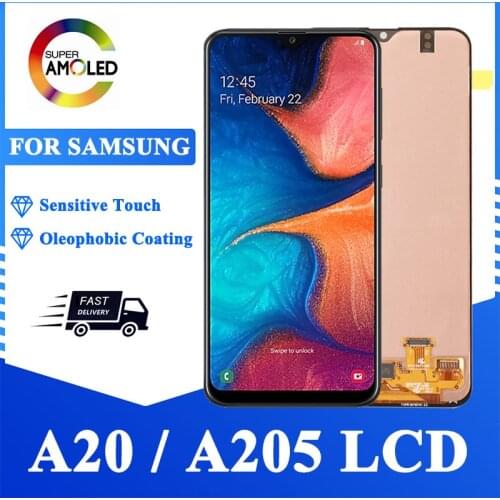 6.4'' LCD For Samsung A20 A205 A205F A205FN Display Touch Screen For Samsung Galaxy A205GN A205S A205YN LCD Digitizer Repair