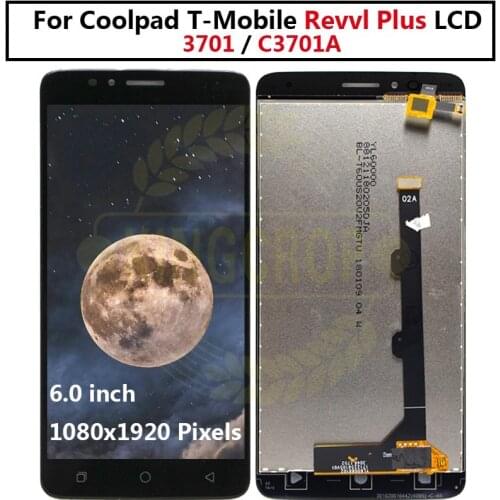 For Coolpad T-Mobile Revvl Plus C3701 LCD Display Touch Screen For Coolpad C3701 LCD Display Phone Parts Complete Assembly