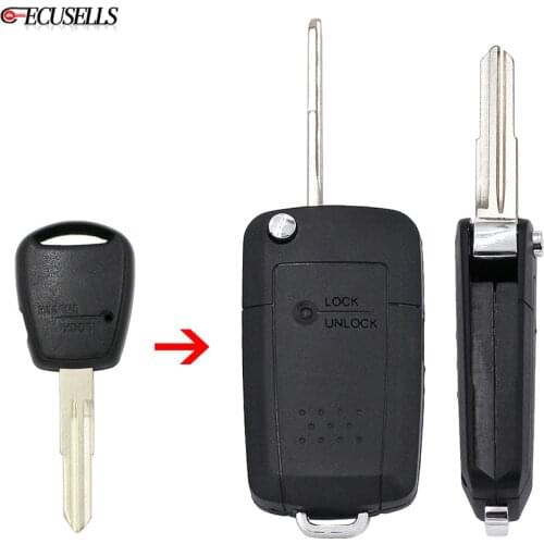 1 Button New Replacement Keyless Entry Folding Flip Remote Car Key Shell Case For Hyundai Getz Accent for Kia Rio Picanto Carens