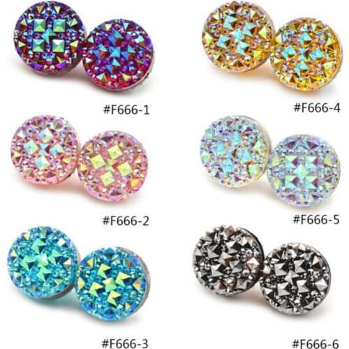 1 Pair Round Rhinestone Magnetic Womens Brooch Clasp Scarf Abaya Muslim Pin hijab femme musulman spilla uomo cravatta