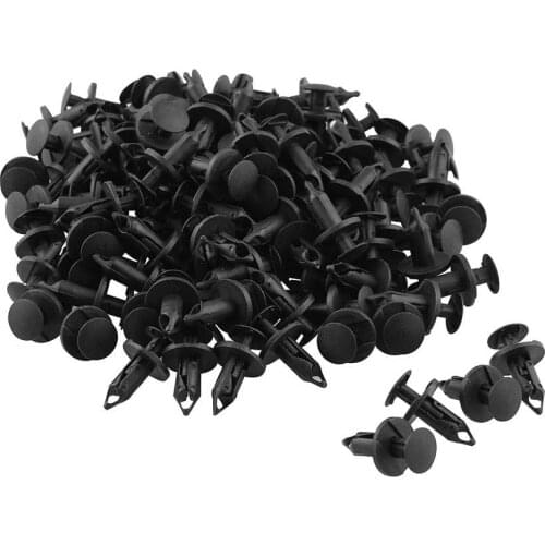 120pcs 8mm Universal Plastic Car Rivet Fastener Car-Styling Car Door Bumper Cover Fender Bumper Fixed Clip