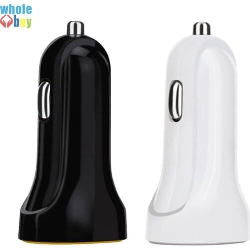 2018 new style 2 Port Dual 2 usb Bullet car charger Adapter for IPhone Samsung Universal Use car styling 50pcs/lot