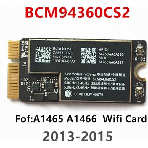 BCM94360CS2 Wireless-AC WIFI Bluetooth BT 4.0 Airport 802.11ac Card For Macbook Air 11" A1465 13" A1466 2013 MD711LL/A MD760
