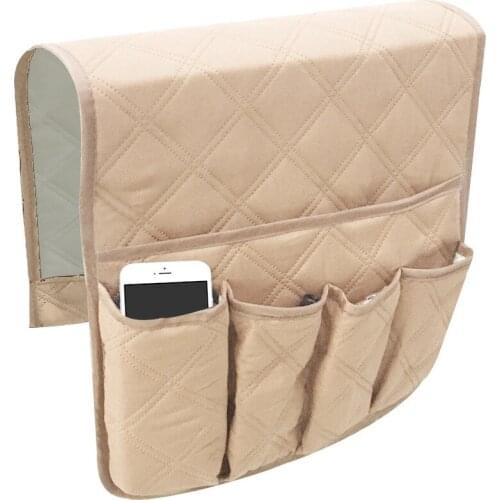 Four Pockets Chair Couch Hanging Storage Bag Mobile Phones Magazine Sundries Organizer Sofa Arm Rest Home Storage
