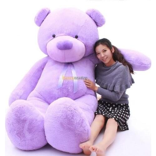 Fancytrader 79'' / 200cm Huge Stuffed Soft Plush Lovely Biggest Lavender Teddy Bear Toy, Nice Gift, Free Shipping FT50894
