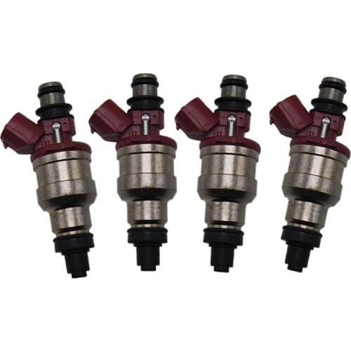 4PCS OE 195500-2550 NOZZLE FUEL INJECTOR for DAIHATSU L502S MIRA Car Petrol Injection 1955002550 Flow Fuel System Kit