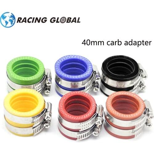 ALCON-Racing 40mm Carburetor Interface Rubber Adapter Inlet Intake Pipe Pit Dirt Bike For 32mm 34mm OKO KEIHIN KOSO PWK