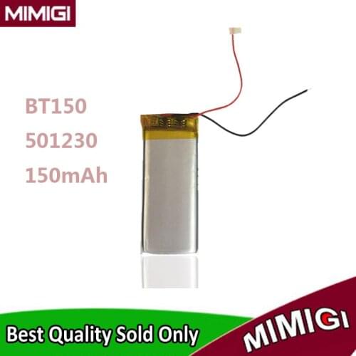 Li-polymer 3.7V 150mAh 501230 051230 Battery For BT150 Bluetooth headset Mp3 Mp4 DIY TOY GAME Mini Pen Batterie Accumulator AKKU