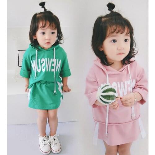 Girls Kids 2019 New Spring Autumn Clothing Set Hoodies+Skirt,Girl baby 2pcs Casual Clothes Suits Children Overwear