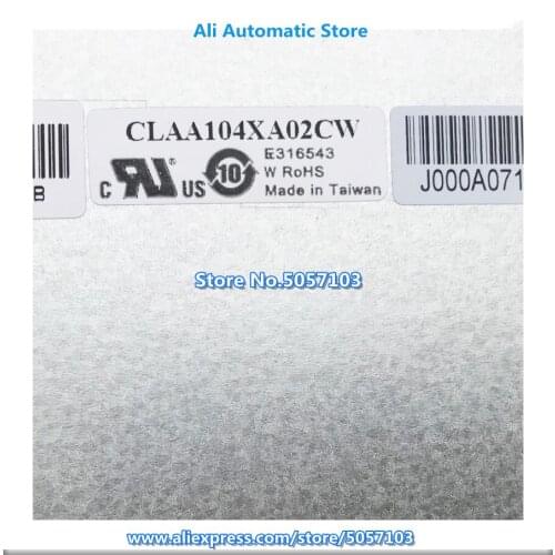 Original CLAA104XA02CW 10.4 Inch High LED Highlight CLAA104XA01CW LCD Screen