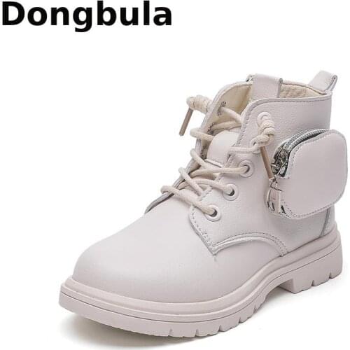 Autumn New Kids Ankle Boots Winter Boots For Children Boys Girls Martin Boots Casual Walking Outdoor PU Leather Children Shoes