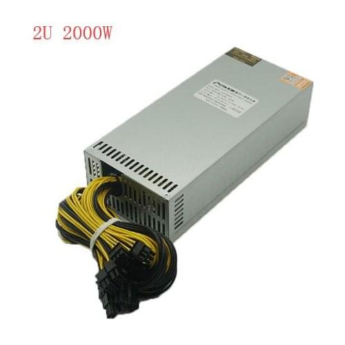 Power Mine Miner 2000W 2U Switching Power Supply Ant Avalon Coin Antminer S9j-14TH/s Antminer E3