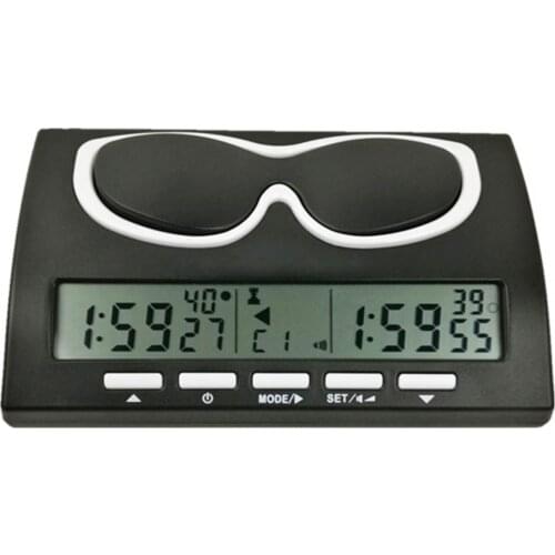 Professional Chess Clock Compact Digital Watch Count Up Down Timer Electronic Board Game Bonus Competition Hour Meter