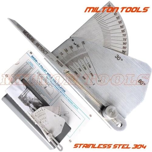 Drop shipping! Skew-T Fillet Weld Gauge WELD CALCULATOR Weld measurement method of skewed joints fillet weld