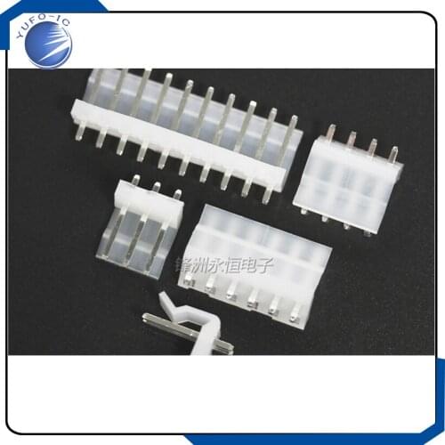 50pcs 2/3/4/5/6/7/8/9/10/11/12P pin Header 3.96MM male Terminal CH3.96 Connectors Leads PH-A straight pins 180 degree