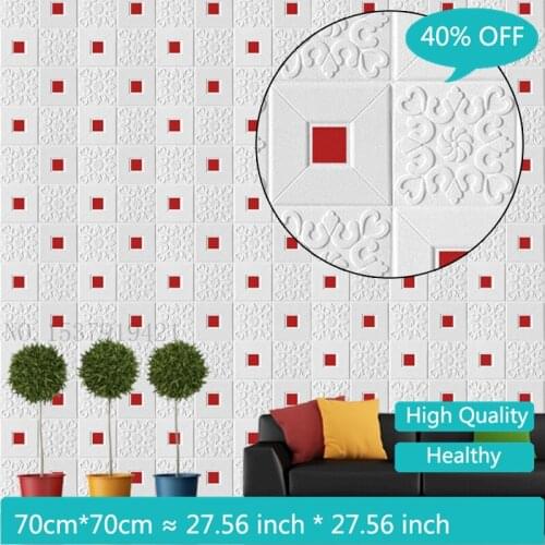 Bedroom Warm Wallpaper Room Ceiling Ceiling Soundproof Self-Adhesive Wallpaper Decorative Foam Board Wall Renovation