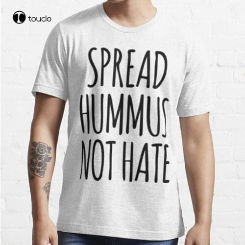 Vegan Shirt | Veganism Shirt | Spread Hummus Not Hate T-Shirt Cotton Tee Shirt