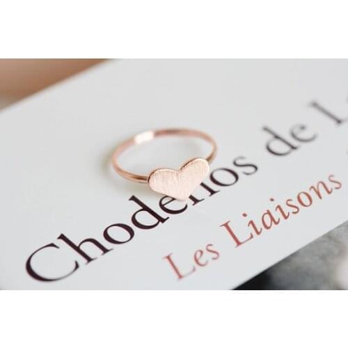 Yiustar New gold-color Love Heart Finger Rings High Quality For Women Rings R217