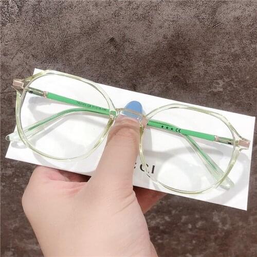 Female Male Female Male Anti Blue Glasses Irregular Round Eyeglasses Anti Blue Glasses Irregular Round Eyewear Eyeglasses