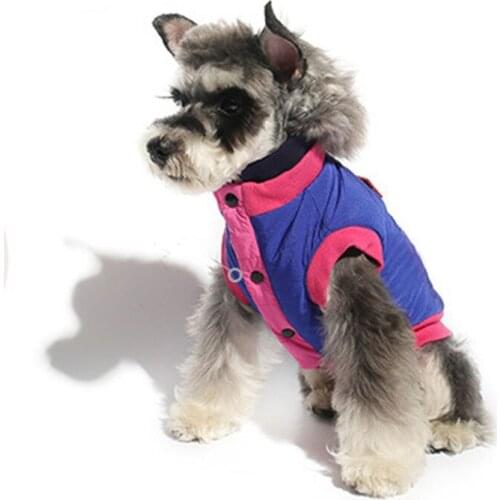 Jopet Winter Puppy Dog Clothes High Collar Thickened Warm Jacket For Teddy Bulldog Yorkie Dog Small Medium Dog Cat Cotton Coats