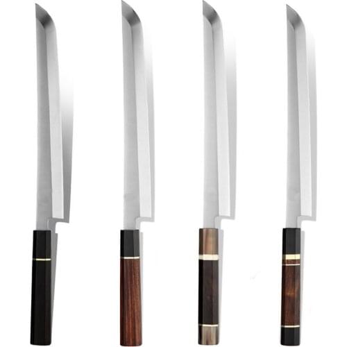 11 Inch Yanagiba Sakimaru Sashimi Knife 8Cr18 Damascus Steel Slicing Ham Filleting Salmon Cleaver Kitchen Knife Octagonal Handle