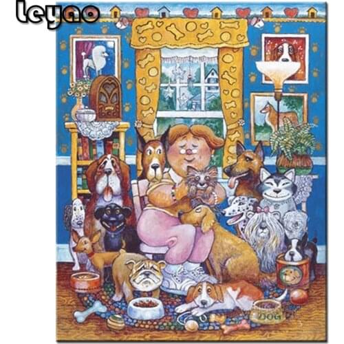 5D DIY diamond painting fat lady love cats cross stitch diamond embroidery mosaic full square round drill portrait art