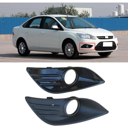 CAPQX For Ford Focus 2013 2014 Front Bumper Fog Light Frame Trim Hood Fog lamp Cover Garnish Shell Foglight Trim Lid Plate