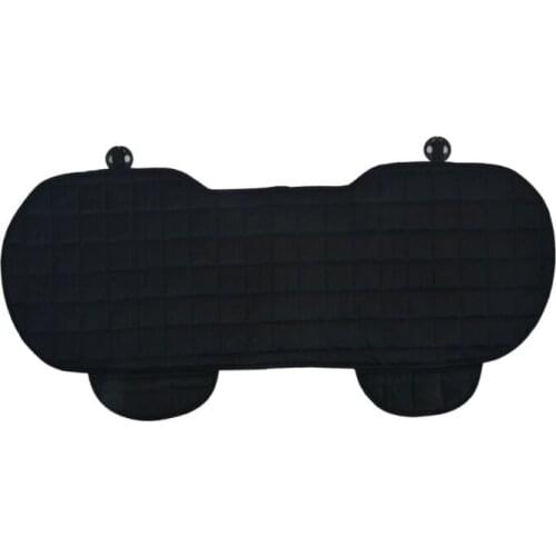 Black Auto Rear Chair Cushion Mat Protector Car Plush Rear Seat Cover Accessories 4 Seasons Breathable For Most 5-Seat Car SUV