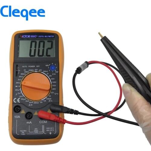 Cleqee P1510 SMD Chip component LCR testing tool Multimeter tester meter Pen probe lead tweezers for FLUKE for Vichy