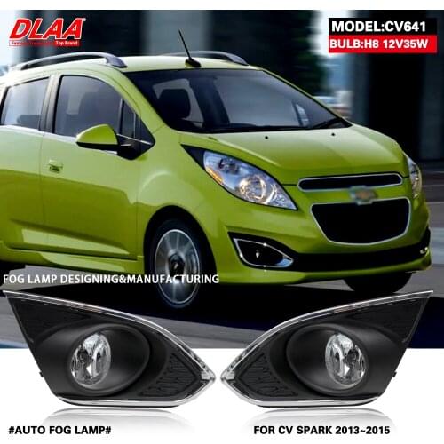 DLAA For SPARK 2013 2014 2015 Front Fog Lights Car Styling Spot Light Fog Lamps With Switch - 1 Pair