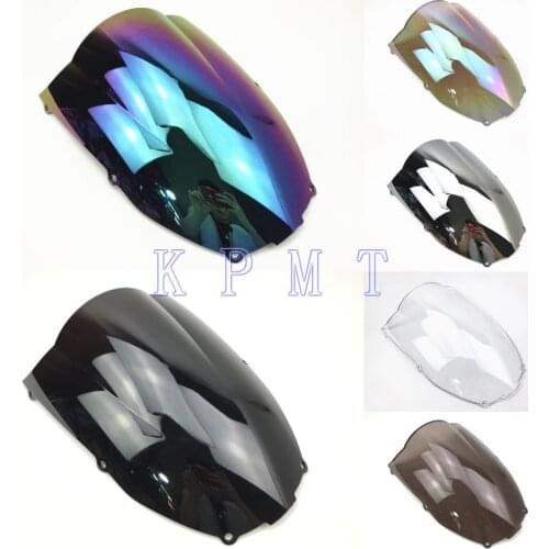 For Kawasaki ZX6R 2000 2001 2002 ZX 6R 636 00 01 02 zx6r Black Windshield WindScreen Double Bubble