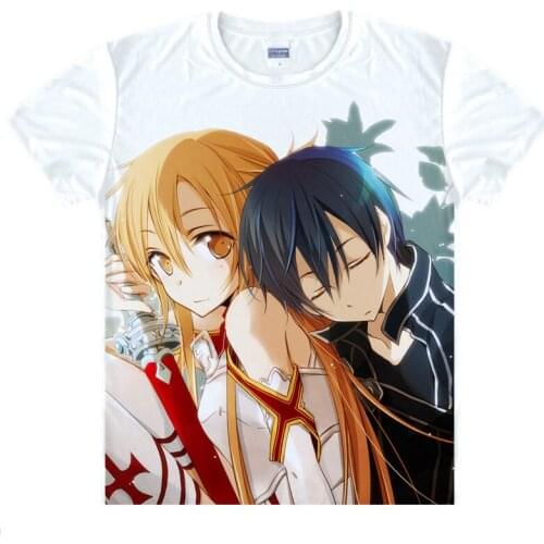 Sword Art Online SAO T-Shirt Titania Shirt colorful T shirts Anime Accessories shirt Print Womens T-Shirts nime cute t-shirts a