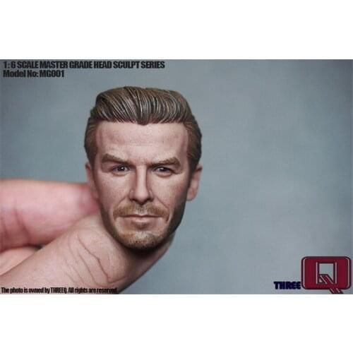 Kabuki THREEQ MG001 1/6 Scale Male head sculpt David Beckham Middle Age Edition