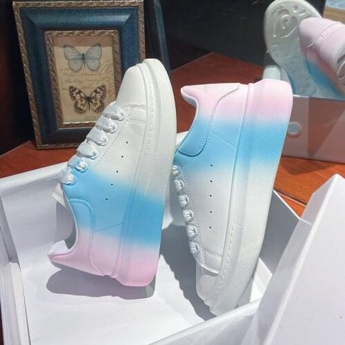 2021 Gradien Luxury Designer Alexander Shoes Women High Platform Brand Female White Sneakers Casual Shoes Women Zapatos 35-40