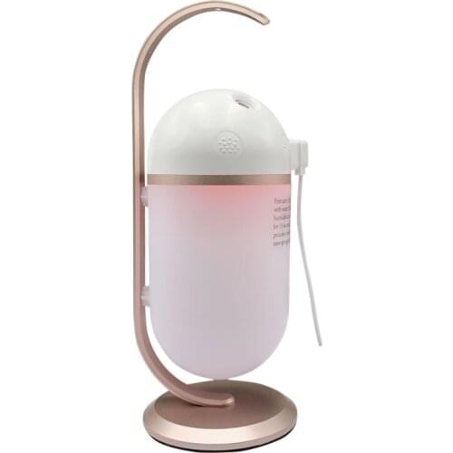 Mini Portable Visible Ultrasonic Cool Mist Humidifiers, Optional Night Light 6 Colors Changing for Bedrooms, Baby Rooms