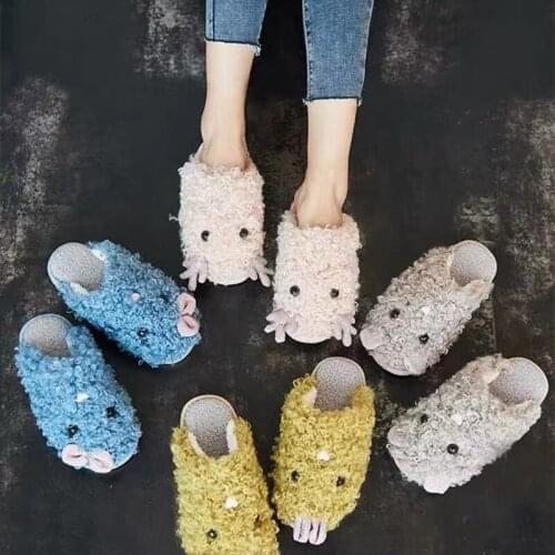 Fashion Women Winter Slippers Super Soft Shoes Cartoon Home Non-Slip Slipper Indoor Bedroom Slippers