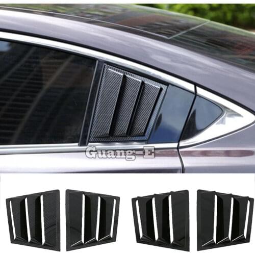 Car Sticker Cover Rear Tail Spoiler Side Triangle Wing Window Bezel Trim Frame For Mazda6 Mazda 6 Atenza 2017 2018 2019