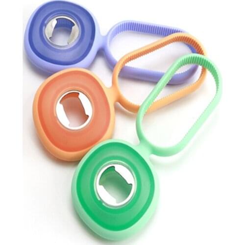 2019 New innovative multi-function soda bottle opener silicone anti-skid can be customized with gear can opener 100piece/lot