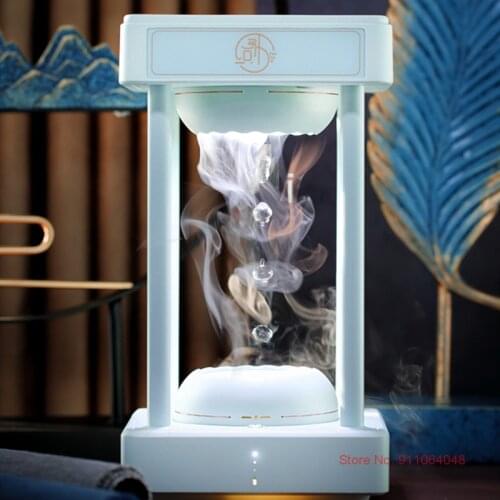 Fresh Green Anti-Gravity Water Drop Humidifier Technological Home Ornaments Atomized Air Purifier Novel Desktop Decor Desk Lamp