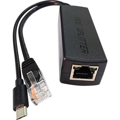 ESCAM Distinctive 5V micro USB Power over Ethernet 10/100M IEEE802.3at PoE Spliter for Tablet Dropcam Raspberry Pi or IP Camera