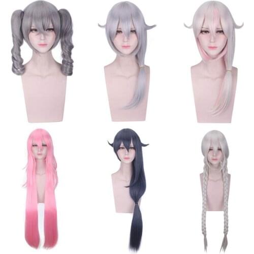Game Honkai Impact 3 Cosplay Wig Bronya Zaychik Kiana Kaslana Fuka Yae Sakura Long Fake Hair Synthetic Hair Halloween Perucas