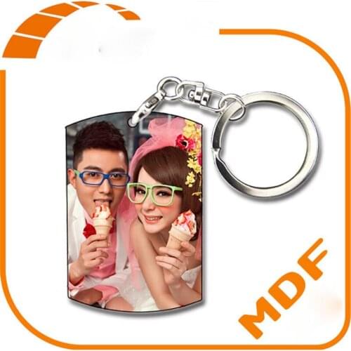 Blank consumables custom MDF Wood keychains for sublimation big size mix styles wholesales 20pieces/lot key chain