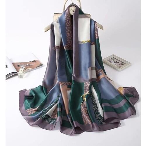 2020luxury brand women scarf summer silk scarves shawls lady wraps soft pashimina female Designer beach stole bandana head scarf