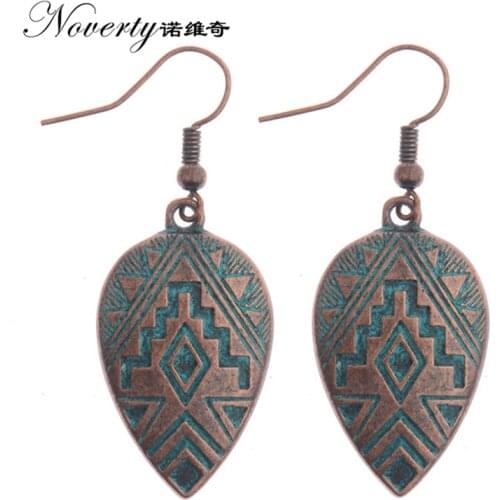 New Fashion 1 Pair 50mm Retro Patina Plated Zinc Alloy Heart Shape Earrings for Womens Fashion Jewelry Gifts Date and Party